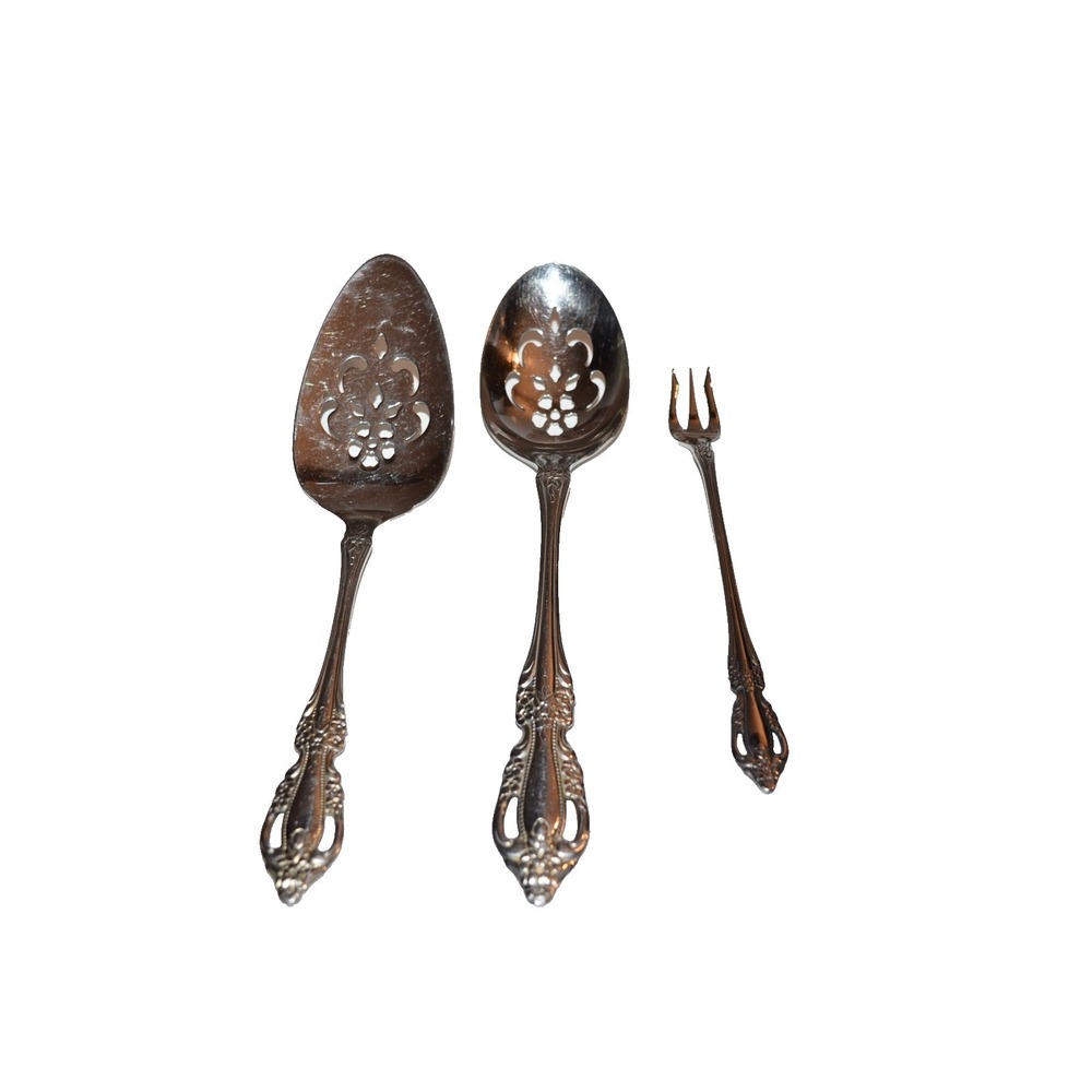 Oneida RAPHAEL Distinction HH Cake Pie Server slotted spoon seafood fork lot